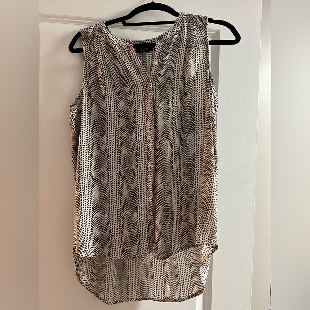 Women’s Apt 9 Tank Blouse with brown details